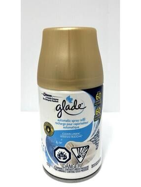 Glade Automatic Air Freshener Refill 1pc Clean Linen Room Spray NEW